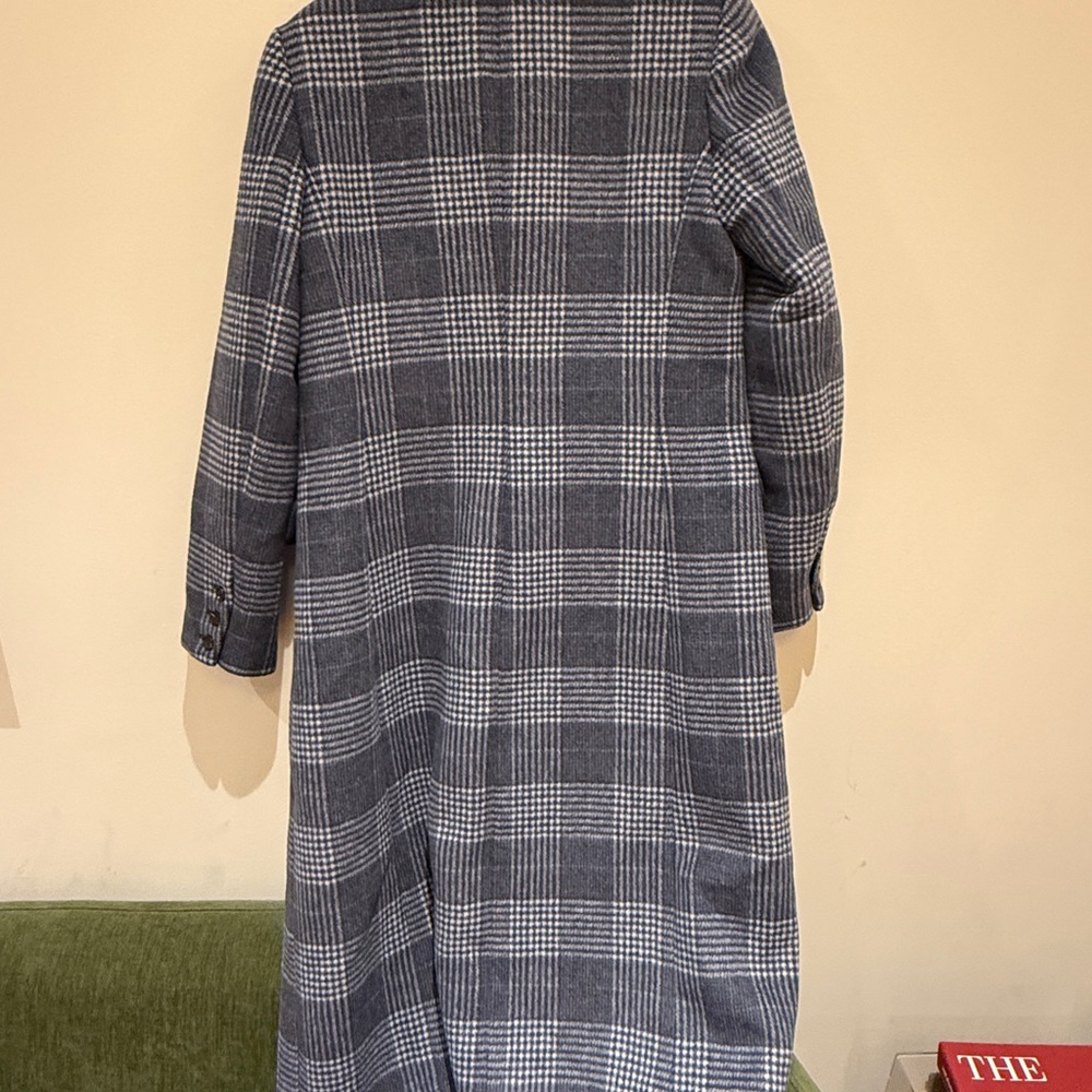 Reformation York Coat (blue plaid) - Picture 9 of 10